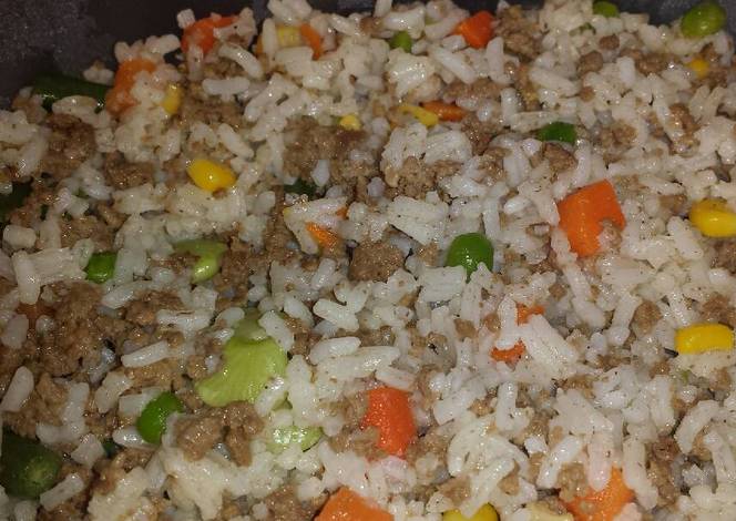 Resep Beefy Rice & Veggies Resep Beefy Rice & Veggies
