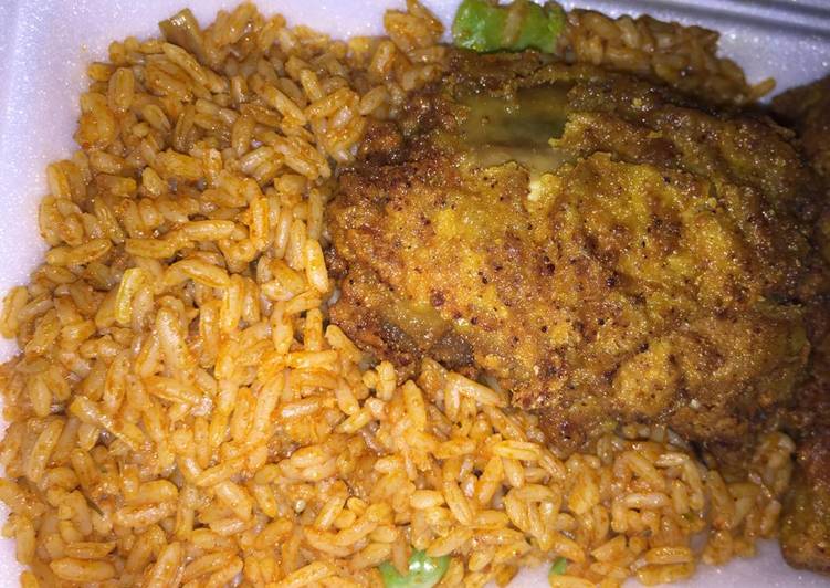 Jollof Rice With Chicken Breast Recipe By Hannah Oke Cookpad