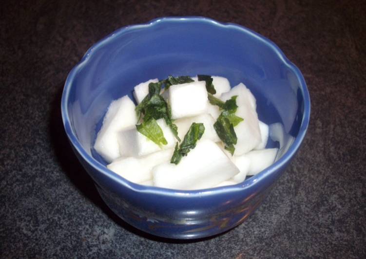 Sweet and sour pickled turnip Japanese style Recipe by Japanese Ideas