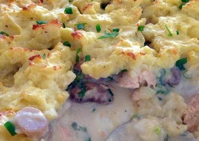 Resep Fish pie with mushrooms