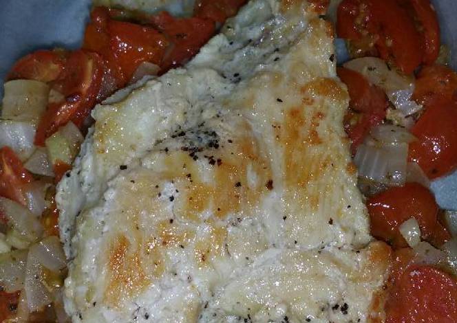 Resep Chicken with Roasted Tomato and Red Onions