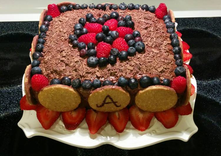 Vanilla/Rum Cake with Whipped Chocolate Ganache Recipe by ...