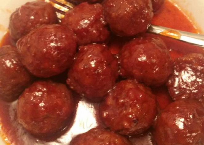 Resep Easy BBQ Meatballs Crockpot