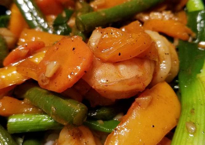 Resep Shrimp stir-fry