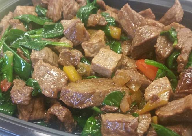 Resep Steak & Spinach Salad Resep Steak & Spinach Salad