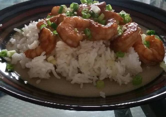Resep Easy Shrimp Teriyaki with Rice Resep Easy Shrimp Teriyaki with Rice