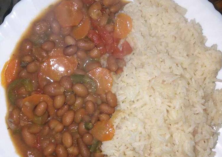 Rice with beans Recipe by Morine Achieng Cookpad Kenya