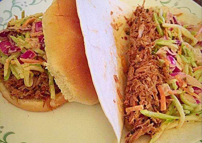 Resep Chipotle Lime Pulled Pork Tacos w/ Citrus Crema Slaw