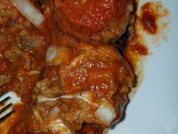 Crockpot Cheese Stuffed Meatballs