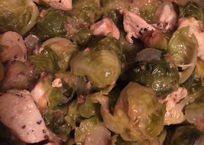 Resep Brussels sprouts with Chicken