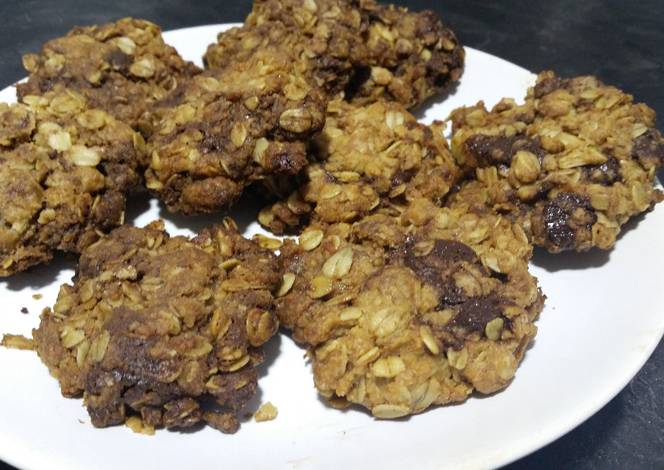 Resep Sticky chocolate chip and ginger cookies Resep Sticky chocolate chip and ginger cookies
