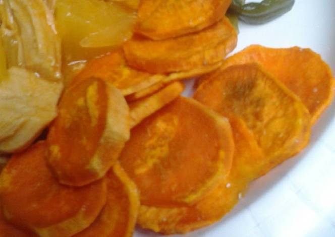 Resep Super easy sweet potato chips Resep Super easy sweet potato chips