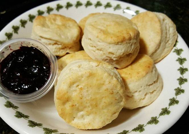 Resep Biscuit with blueberry jam Resep Biscuit with blueberry jam