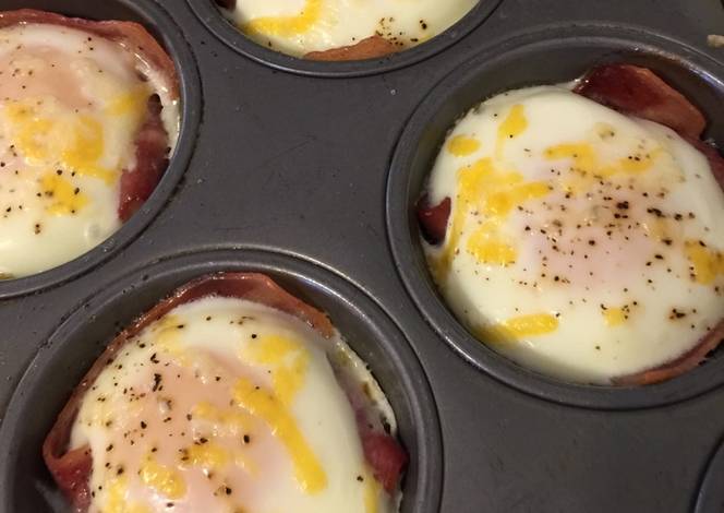 Resep Turkey Bacon, Egg & Cheese Cups