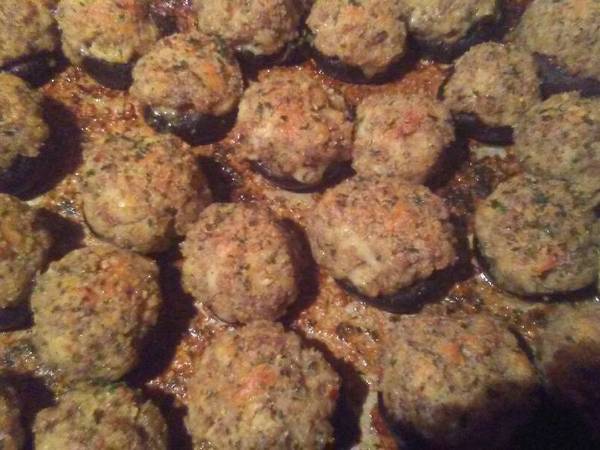 Garlic and Herb Stuffed Portabella Mushrooms