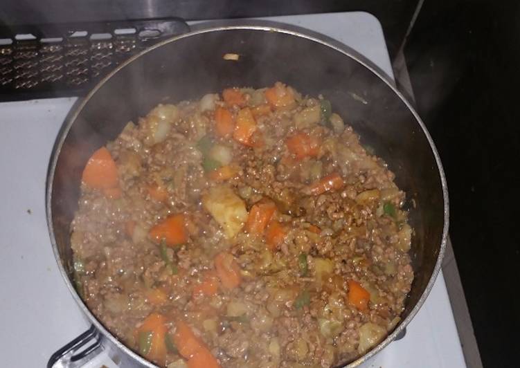Mince meat & Vegetables Recipe by Xolani Nkosi Mhlongo Cookpad