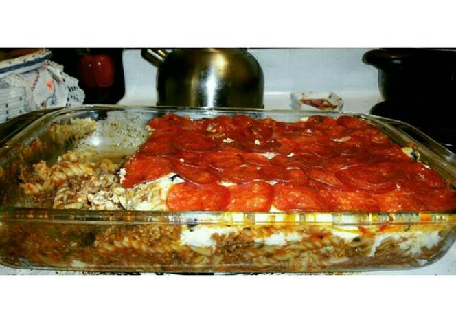 Resep Baked Pizza Pasta Resep Baked Pizza Pasta
