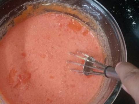 Cheesy Beetroot khandvi roll recipe step 7 photo