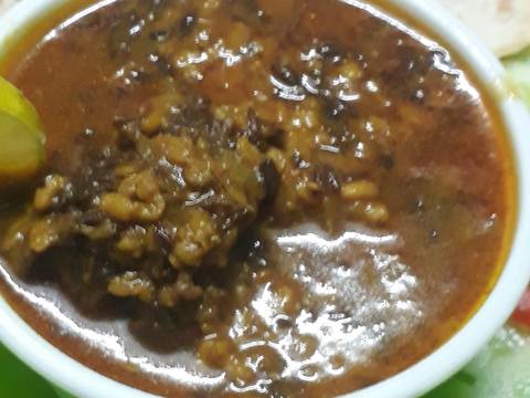 Urad dal and nonya saag gosht recipe step 6 photo