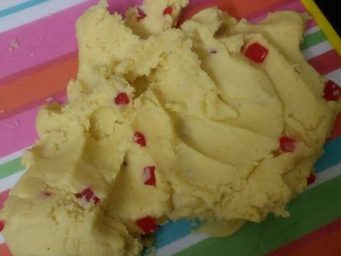 Tutti frutti flower cookies recipe step 4 photo