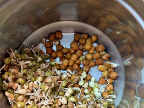 Egg muffin peanut butter cookies and brown chana sprout salad recipe step 2 photo