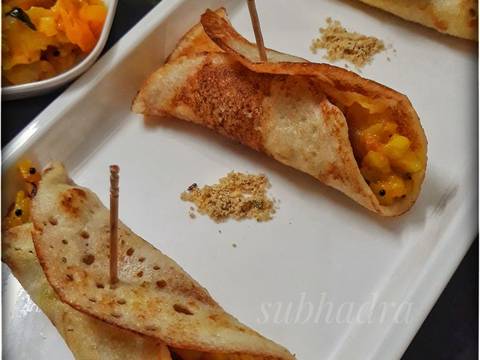 Stuffed mini dosas recipe step 4 photo