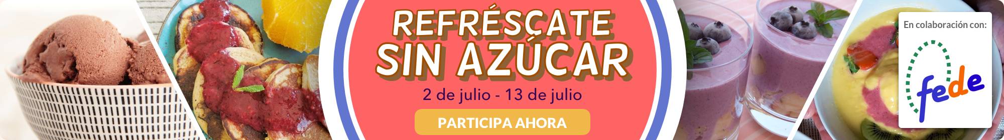 Refréscate sin azúcar