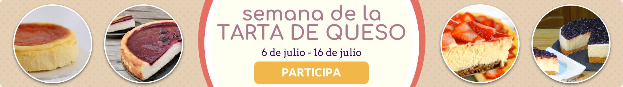 Semana de las tartas de queso