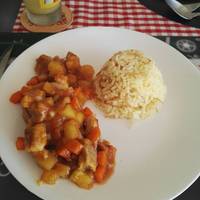 Cerdo Agridulce Autntica Comida China Tang Cu Li Ji