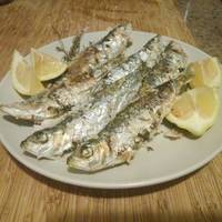 Sardinas a la sal (al horno)