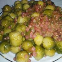 Coles de Bruselas a la miel y mostaza