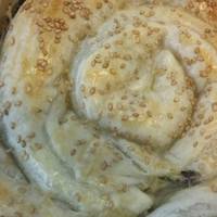 Espiral de hojaldre y espinacas