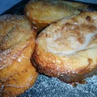 Torrijas caramelizadas al horno con compota de fresas al moscatel (¡¡¡sin nada de aceite!!!)