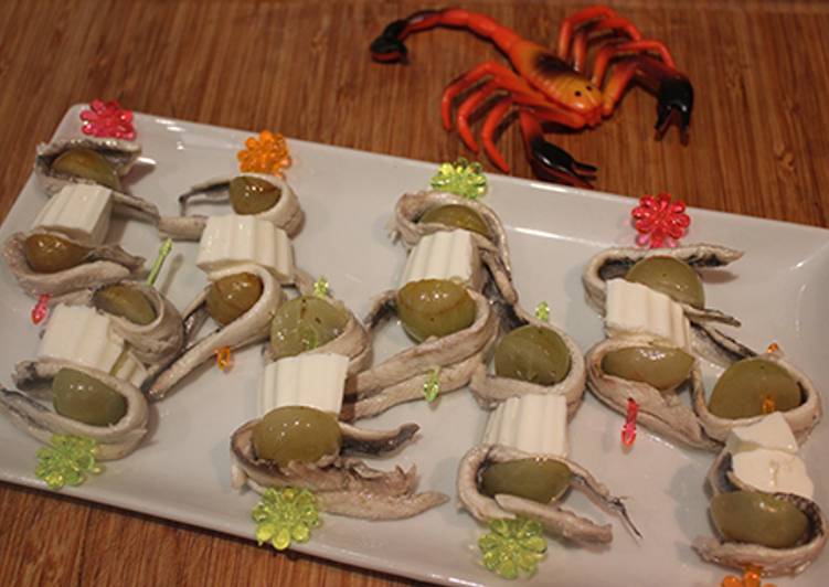 Resultado de imagen de banderillas de boquerones