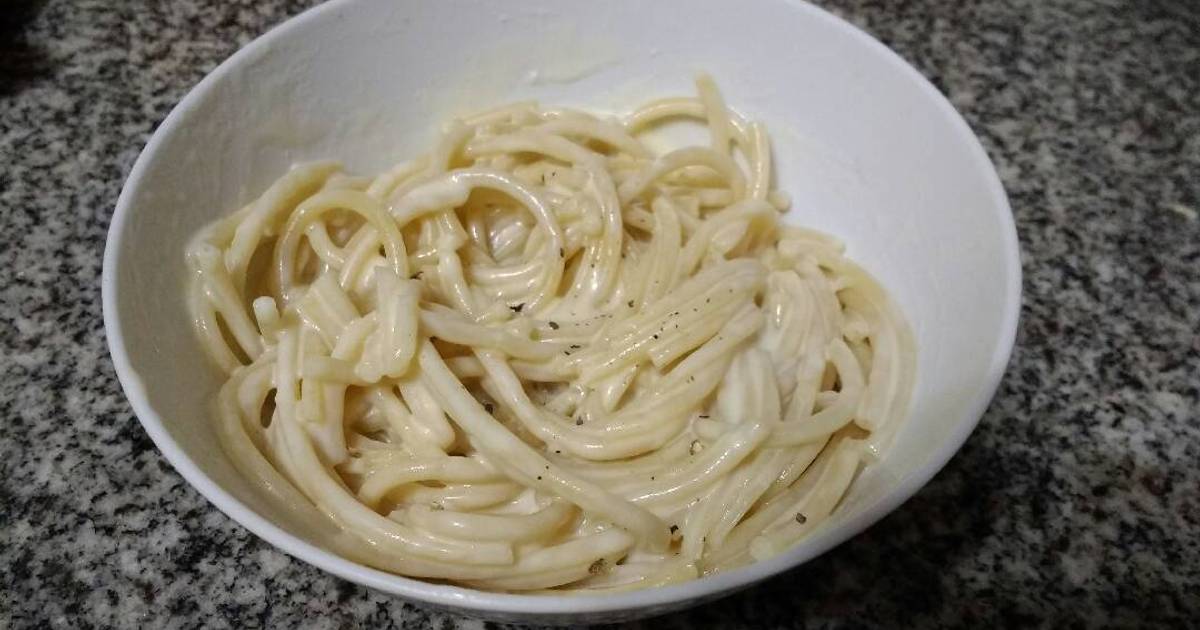 Fideos con crema 353 recetas caseras Cookpad