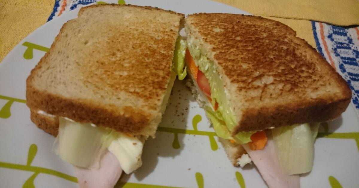Sandwich de jamon queso y lechuga 107 recetas caseras Cookpad