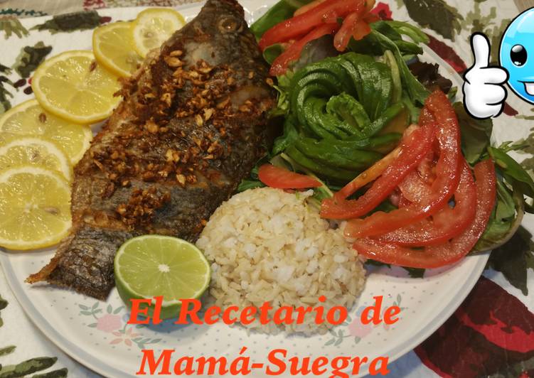 Mojarra al mojo de ajo Receta de Martha Flores - Cookpad