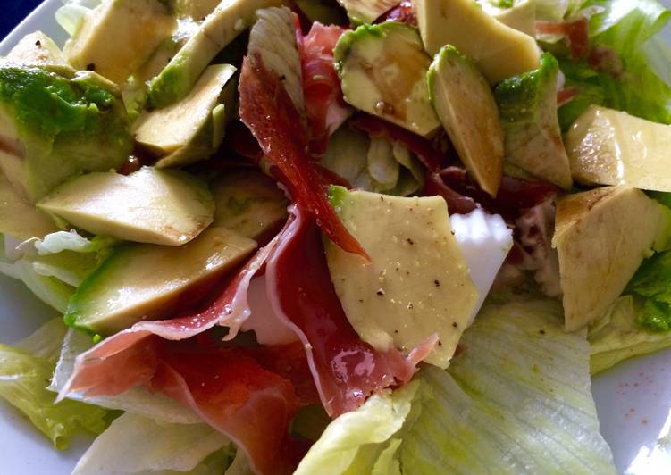Ensalada de jamón serrano y aguacate Receta de IreneGuirao Cookpad