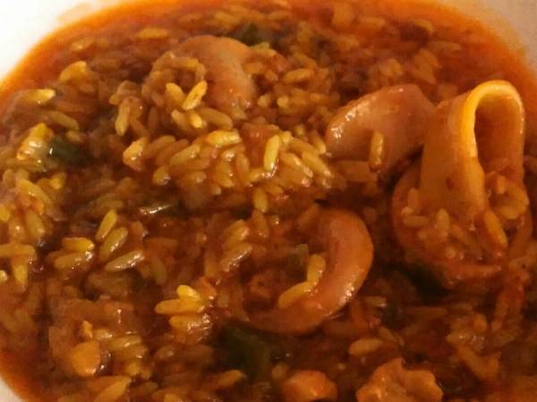 Arroz con calamares