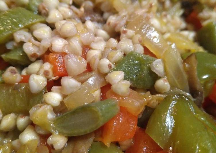 Trigo sarraceno con salteado de verduras Receta de Jaime Ascaso 🍅🍊🍊🍅 ...