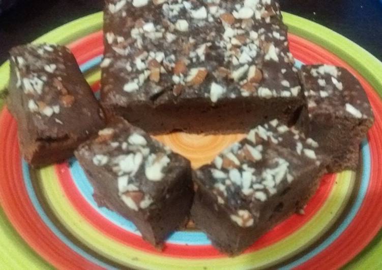 Brownie de chocolate con proteína en polvo Receta de Brownie de chocolate con proteína en polvo Receta de