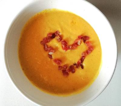 Crema de calabaza y curry en Mycook