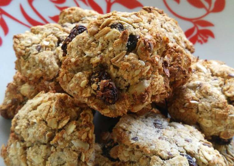 Resultado de imagen de cookies con semillas y pasas