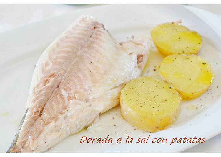 Dorada a la sal con patatas (Thermomix) Receta de PILAR Cookpad