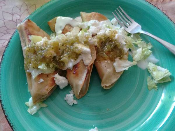 Quesadillas de patata y atún. ॐ