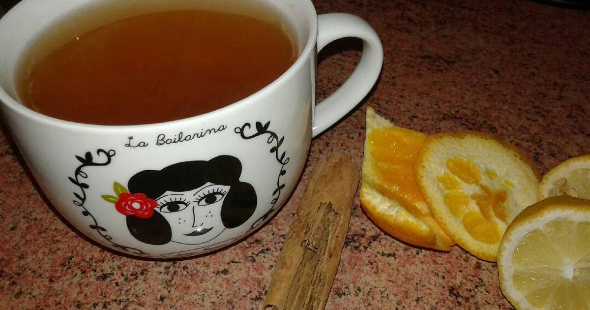Té de naranja, canela y limón Receta de La Tía Cotita Té de naranja, canela y limón Receta de La Tía Cotita
