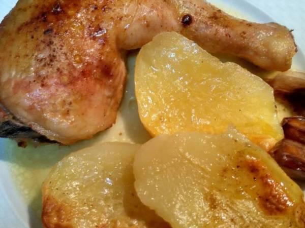 Pollo a la Cerveza, asado al horno