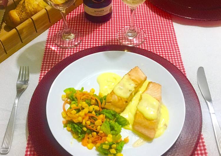 Naranja salmon salsa receta