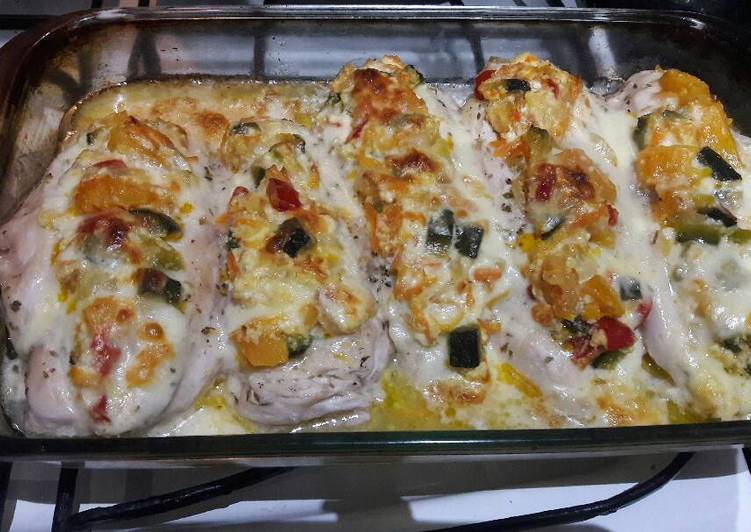 Receta de supremas rellenas
