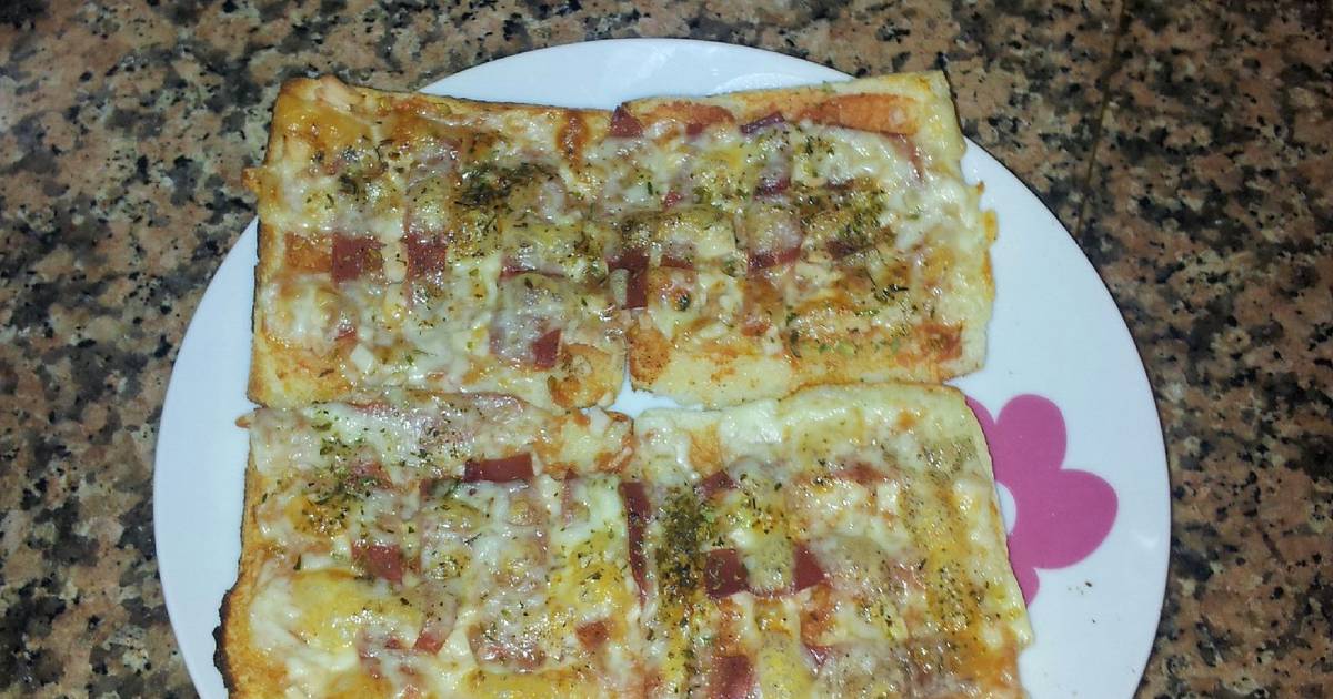 Pizza con pan bimbo 32 recetas caseras Cookpad
